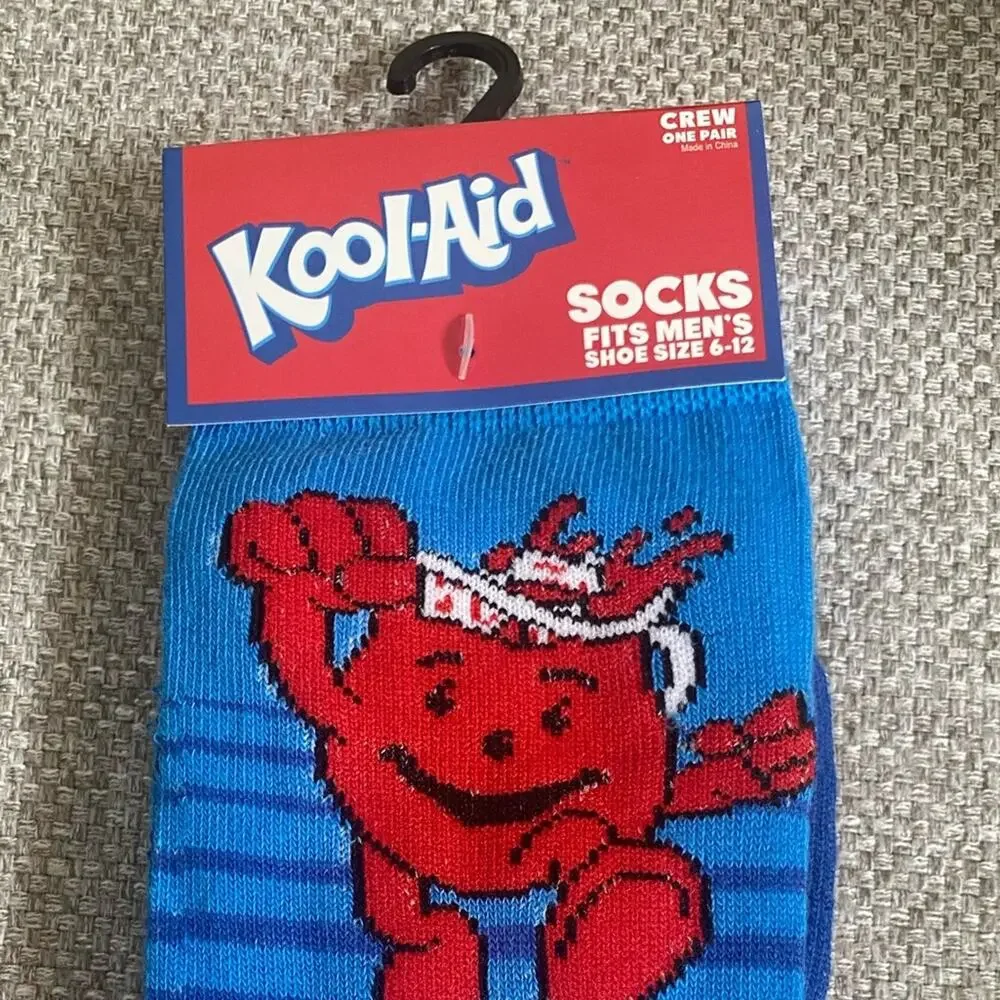 Kool Aid Guy Novelty Crew Socks